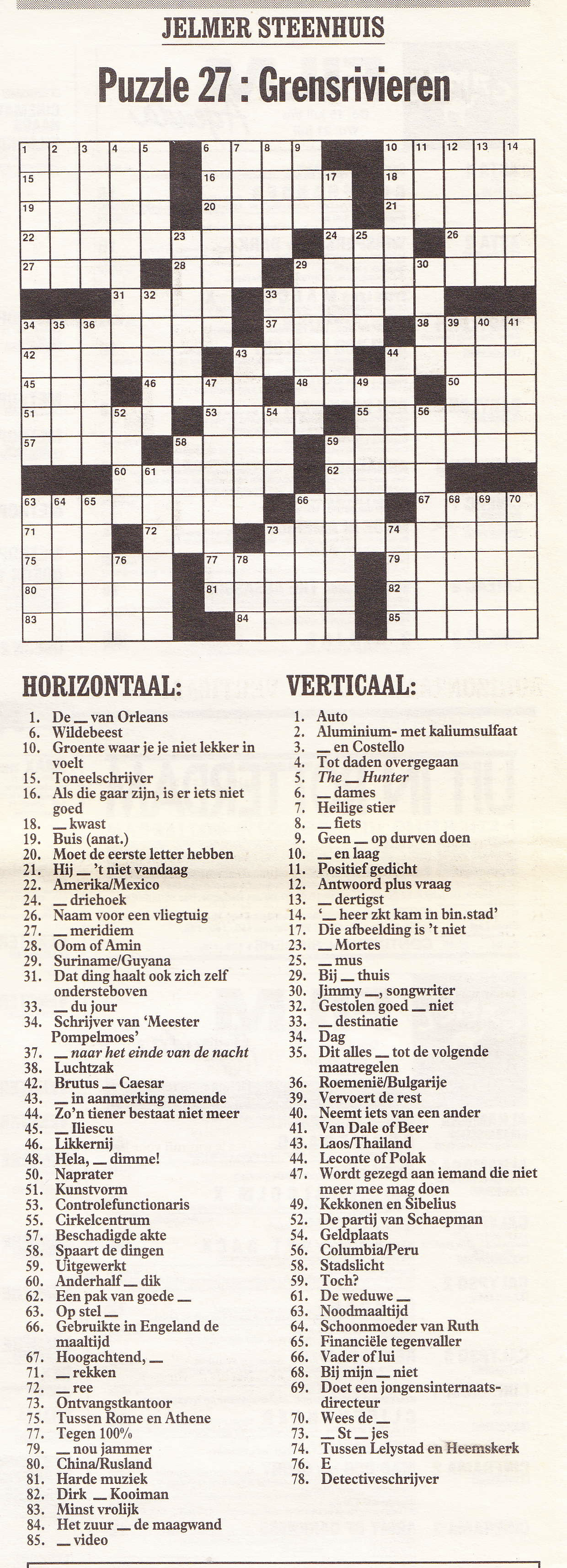 Themapuzzel Grensrivieren